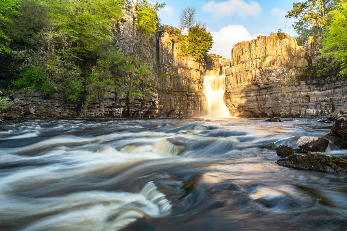 High Force At Sunrise by Andy Beck - Close To Caroline Cottage Two Bedroom Holiday Home Romaldkirk Barnard Castle Teesdale